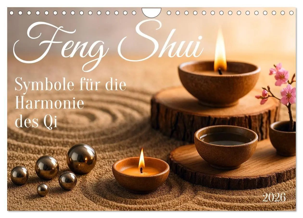 Cover: 9783516708127 | Feng Shui - Symbole für die Harmonie des Qi (Wandkalender 2026 DIN...