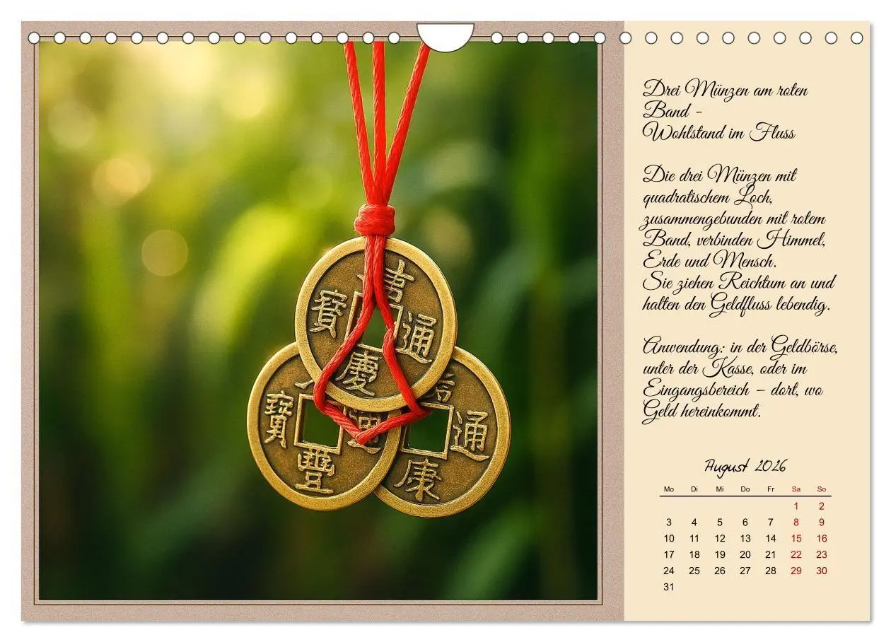 Bild: 9783516708127 | Feng Shui - Symbole für die Harmonie des Qi (Wandkalender 2026 DIN...