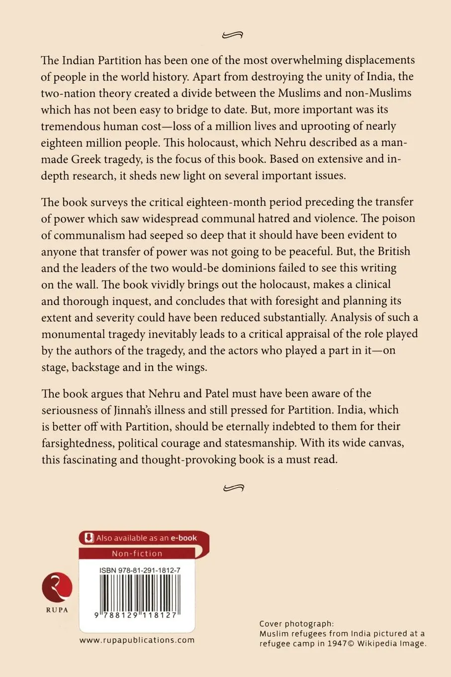 Rückseite: 9788129118127 | The Holocaust of Indian Partition | Madhav Godbole | Taschenbuch