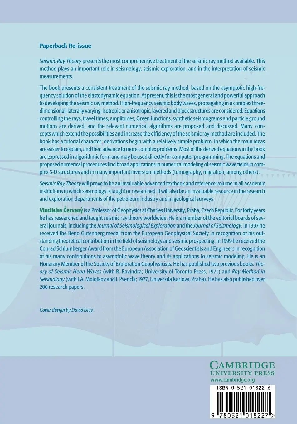 Rückseite: 9780521018227 | Seismic Ray Theory | V. Cerveny (u. a.) | Taschenbuch | Englisch