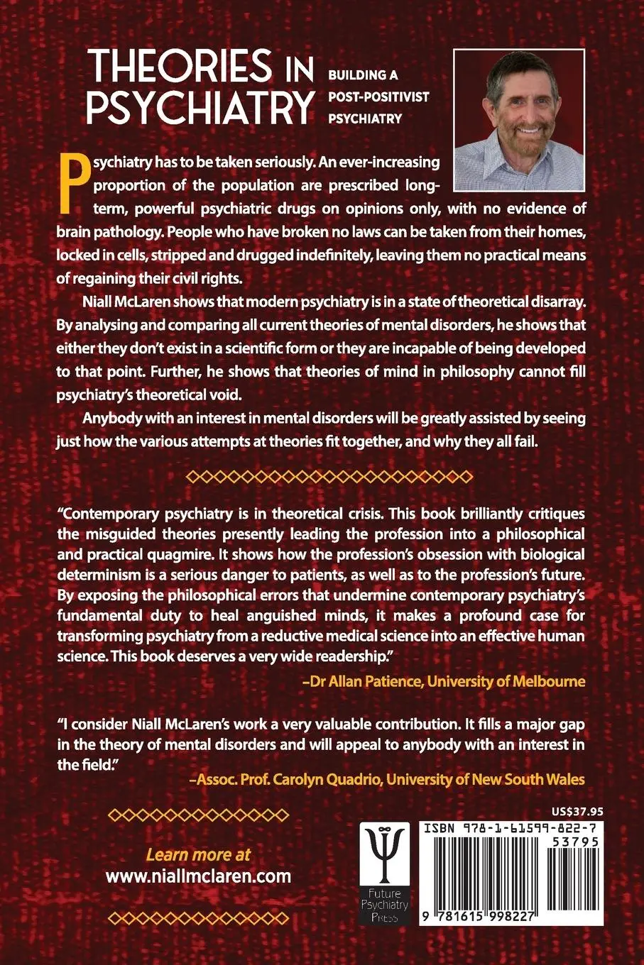 Rückseite: 9781615998227 | Theories in Psychiatry | Building a Post-Positivist Psychiatry | Buch