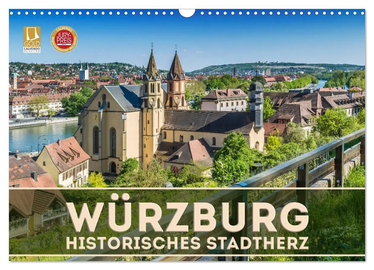 Cover: 9783435448227 | WÜRZBURG Historisches Stadtherz (Wandkalender 2025 DIN A3 quer),...