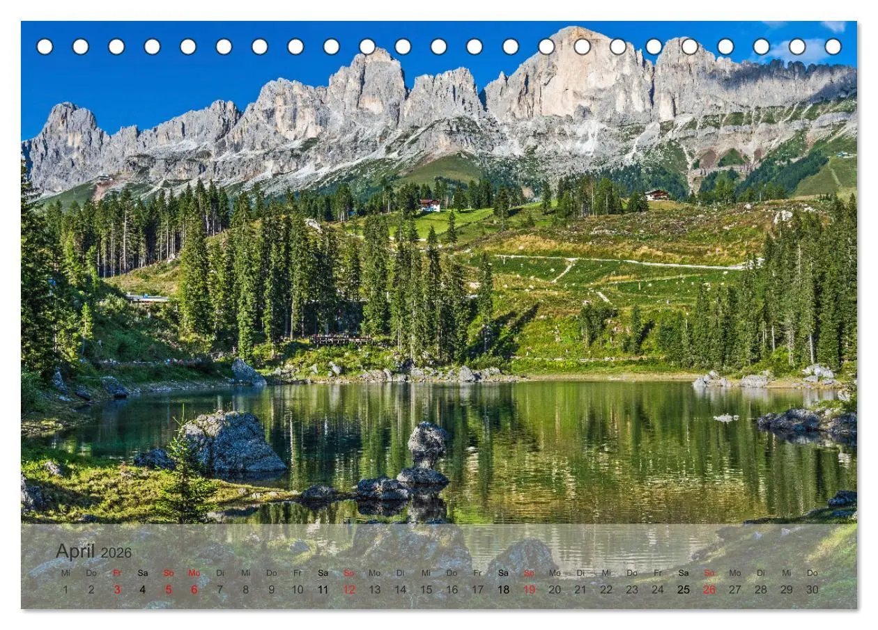 Bild: 9783457778227 | Dolomiten - Bezaubernde Giganten (Tischkalender 2026 DIN A5 quer),...