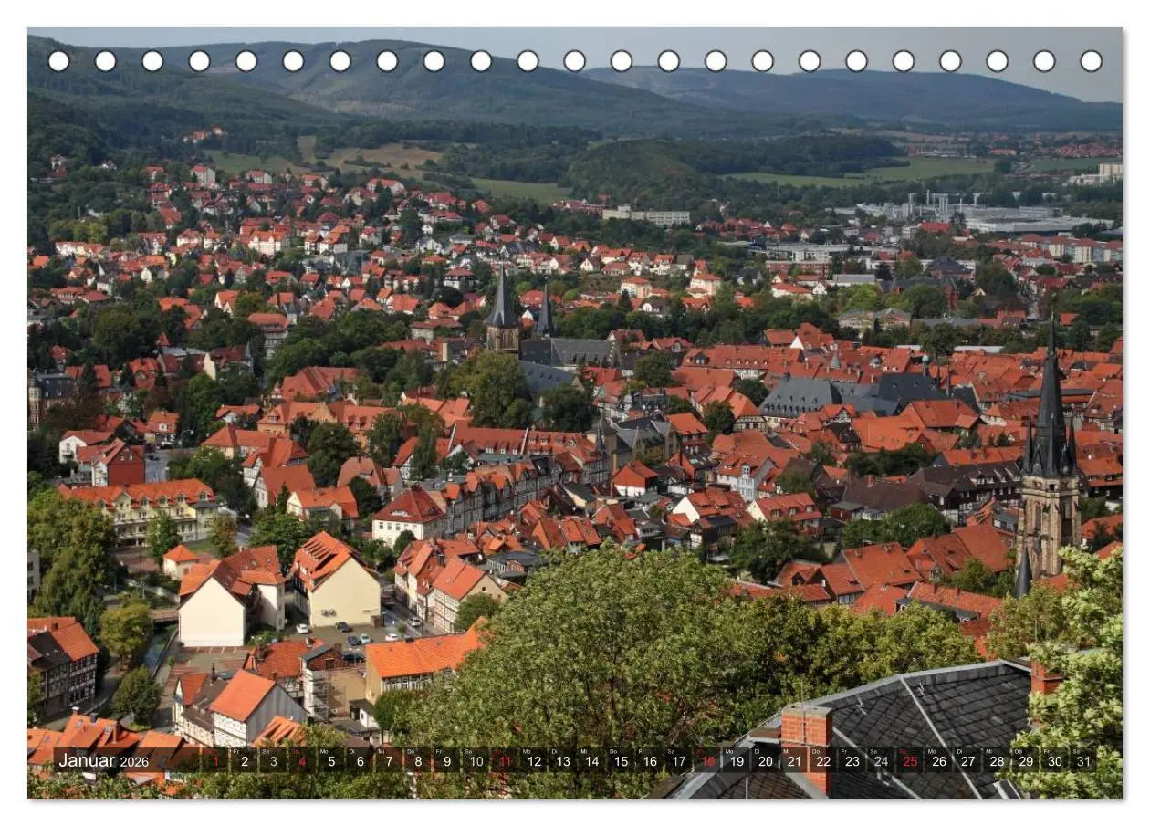 Bild: 9783516178227 | Wernigerode (Tischkalender 2026 DIN A5 quer), CALVENDO Monatskalender