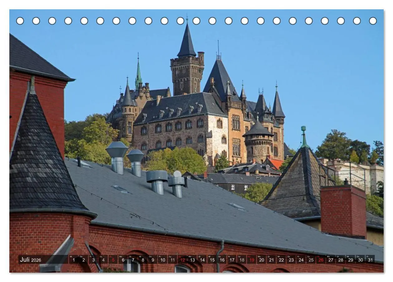 Bild: 9783516178227 | Wernigerode (Tischkalender 2026 DIN A5 quer), CALVENDO Monatskalender