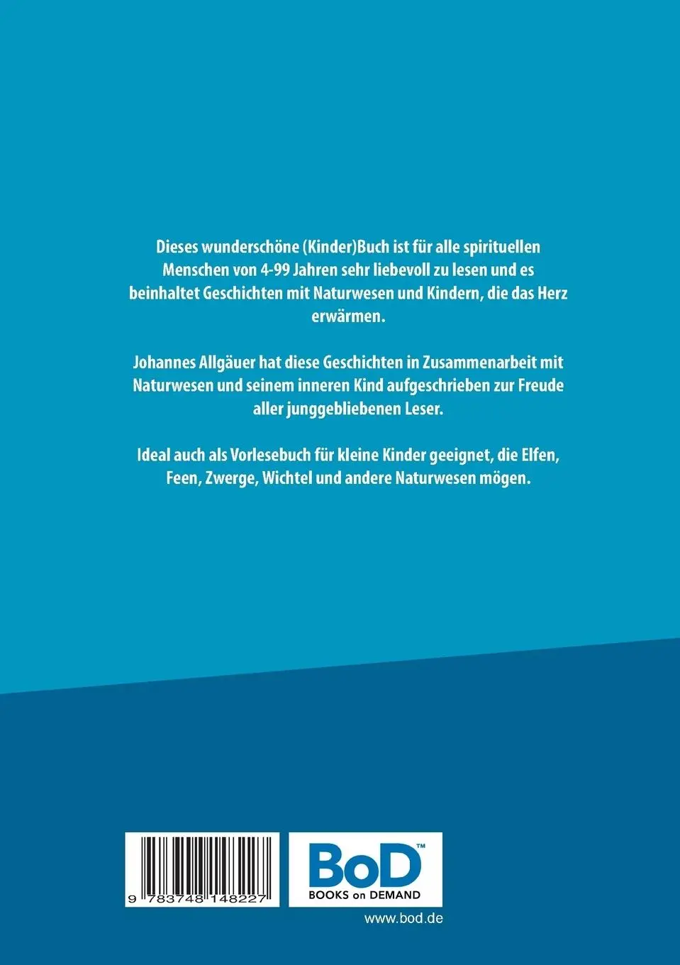 Rückseite: 9783748148227 | Wunderschöne Geschichten von Elfen, Feen und Zwergen | Allgäuer | Buch