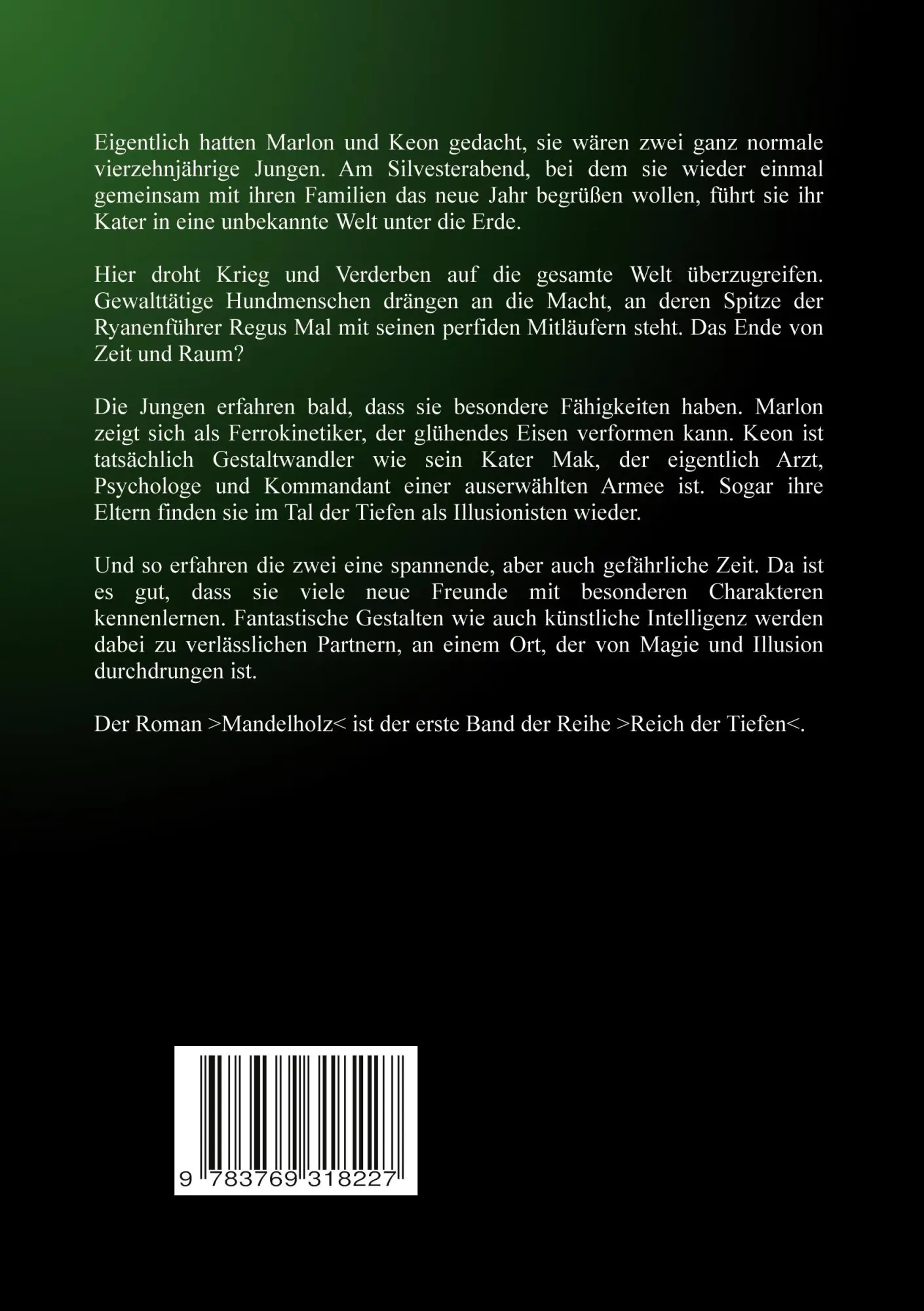 Rückseite: 9783769318227 | Mandelholz | Reich der Tiefen | Rebecca Cornway | Taschenbuch | 562 S.