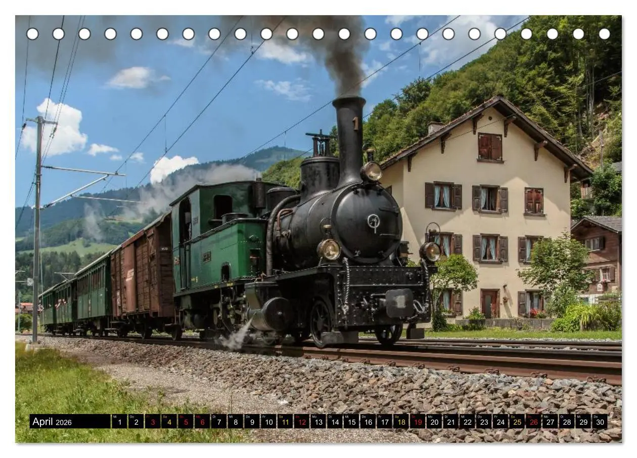Bild: 9783516238327 | Rhätische Bahn 2026 (Tischkalender 2026 DIN A5 quer), CALVENDO...