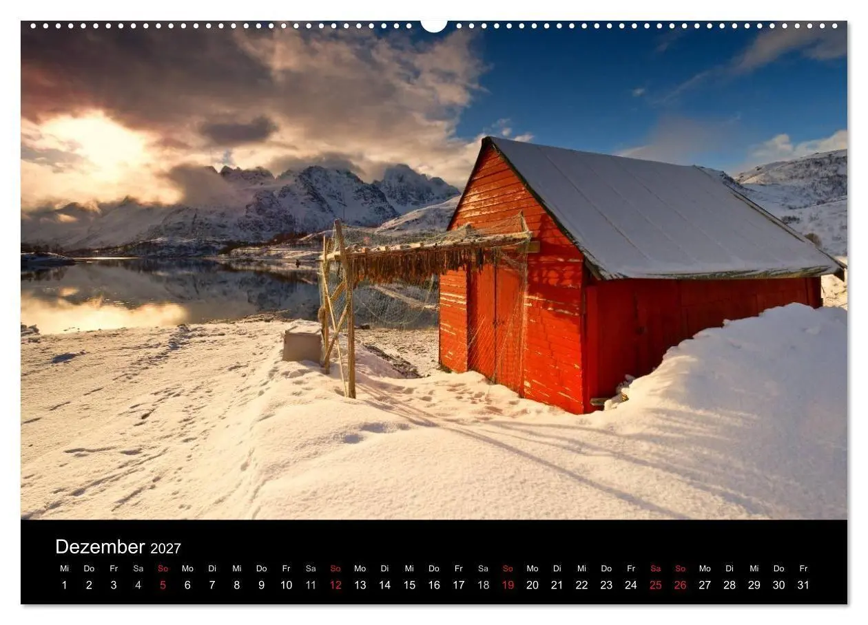 Bild: 9783594218327 | Norwegen (hochwertiger Premium Wandkalender 2027 DIN A2 quer),...
