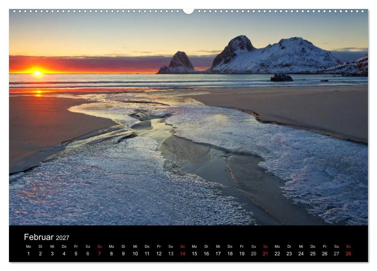 Bild: 9783594218327 | Norwegen (hochwertiger Premium Wandkalender 2027 DIN A2 quer),...