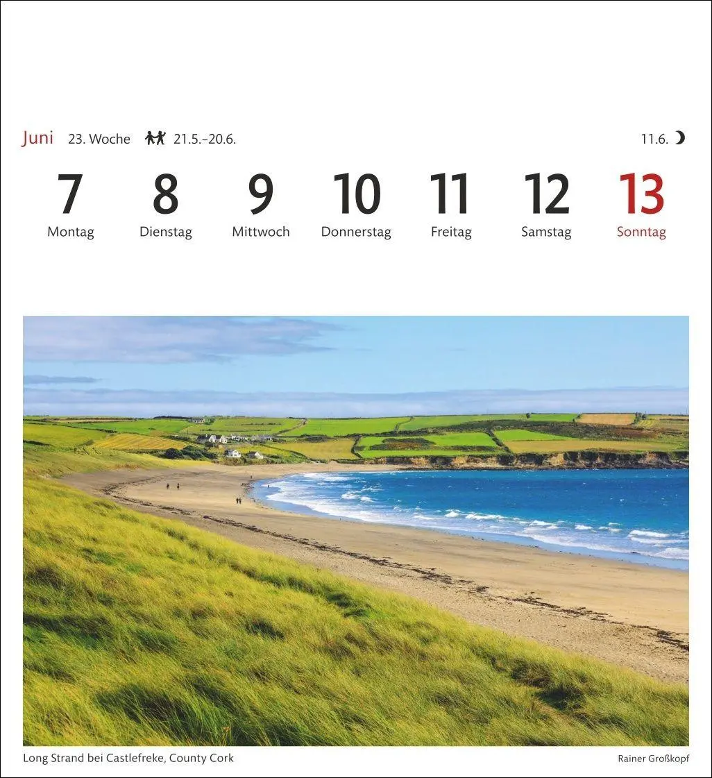 Bild: 9783840038327 | Irland Sehnsuchtskalender 2027 - Wochenkalender mit 53 Postkarten