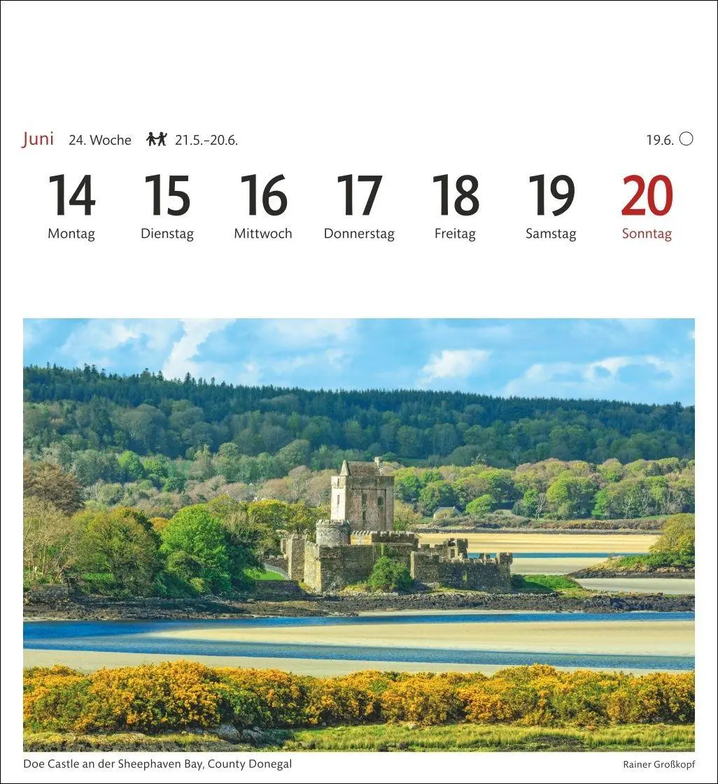 Bild: 9783840038327 | Irland Sehnsuchtskalender 2027 - Wochenkalender mit 53 Postkarten