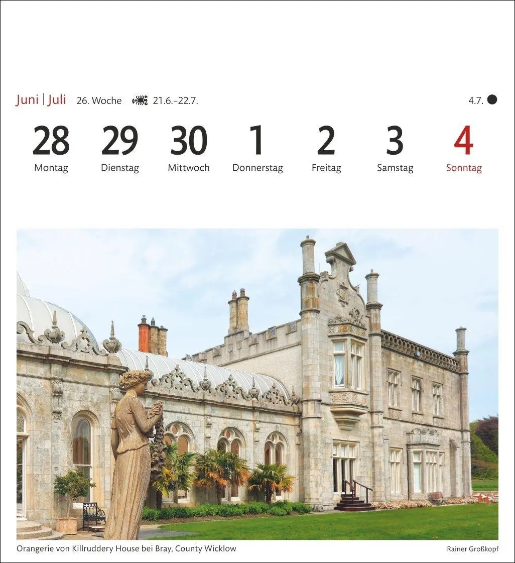 Bild: 9783840038327 | Irland Sehnsuchtskalender 2027 - Wochenkalender mit 53 Postkarten