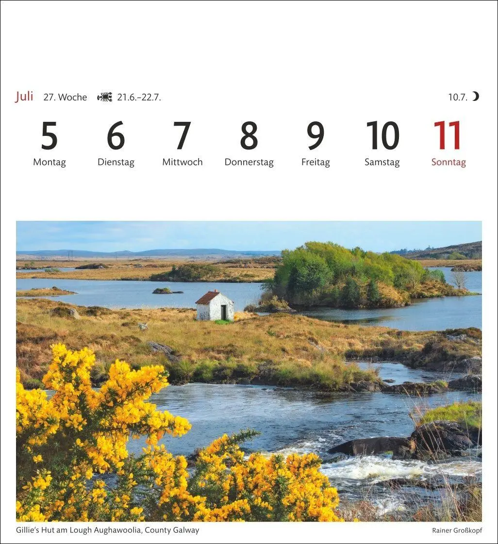 Bild: 9783840038327 | Irland Sehnsuchtskalender 2027 - Wochenkalender mit 53 Postkarten