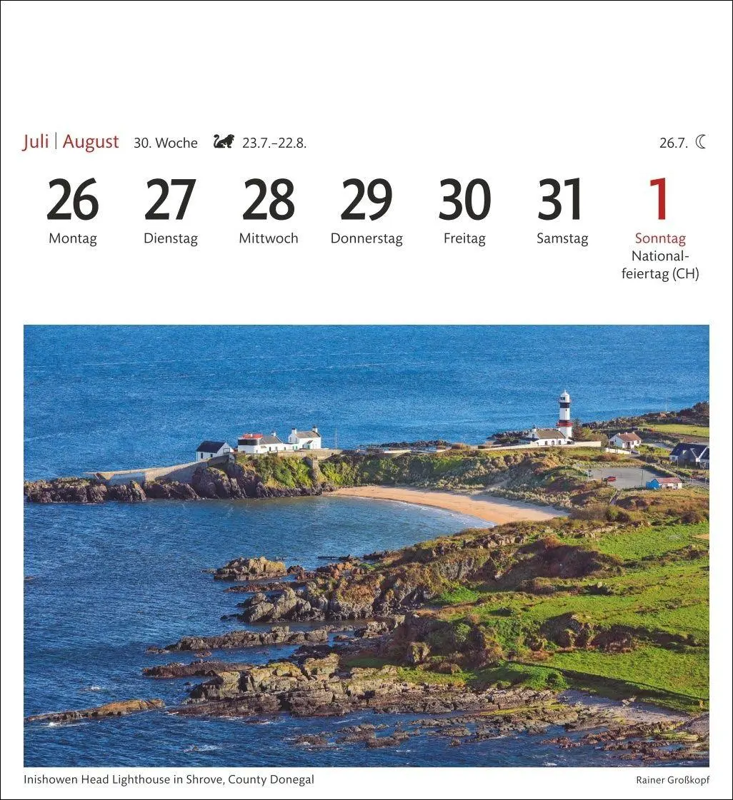 Bild: 9783840038327 | Irland Sehnsuchtskalender 2027 - Wochenkalender mit 53 Postkarten