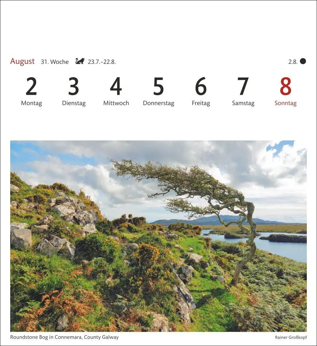 Bild: 9783840038327 | Irland Sehnsuchtskalender 2027 - Wochenkalender mit 53 Postkarten