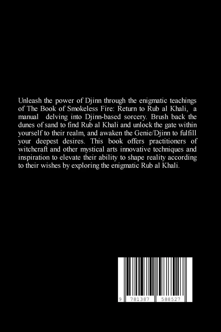 Rückseite: 9781387588527 | The Book of Smokeless Fire | : Return to Rub al Khali | Kalif Abaza