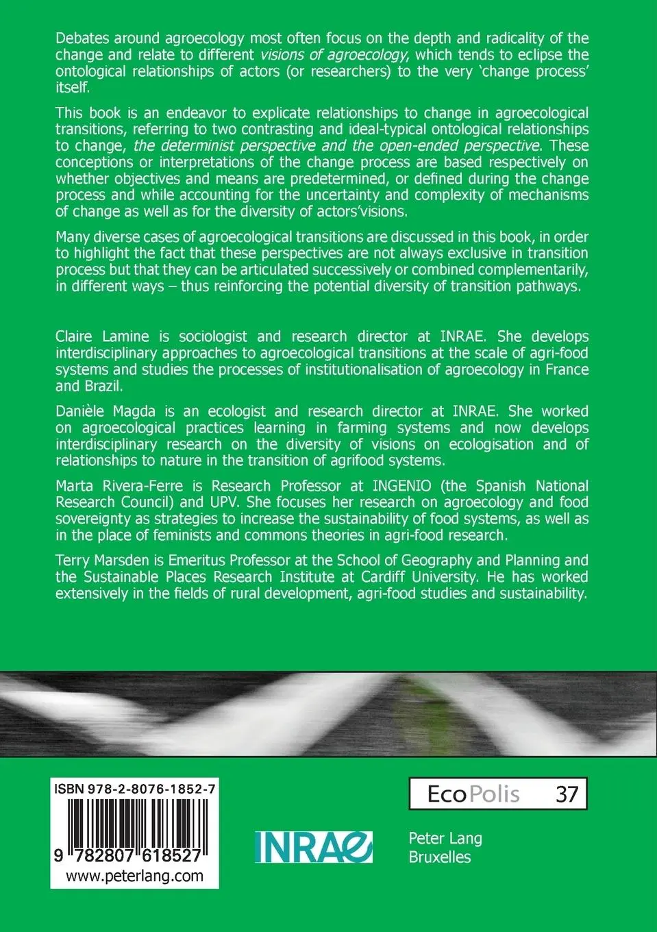 Rückseite: 9782807618527 | Agroecological transitions, between determinist and open-ended visions