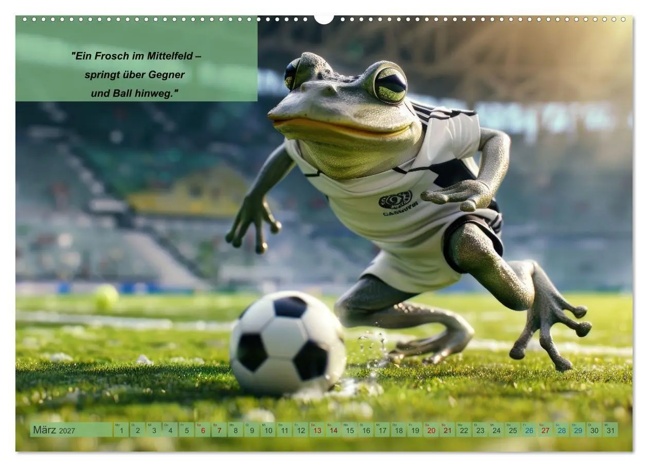 Bild: 9783569098527 | Der tierisch lustige Fußballkalender (hochwertiger Premium...