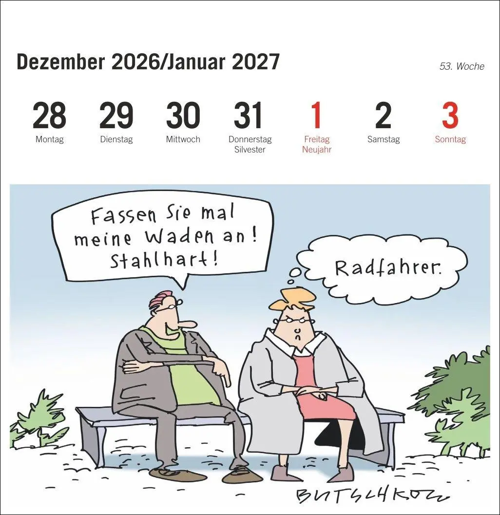 Bild: 9783756418527 | Peter Butschkow: Fahrrad unser Premium-Postkartenkalender 2027 | 54 S.