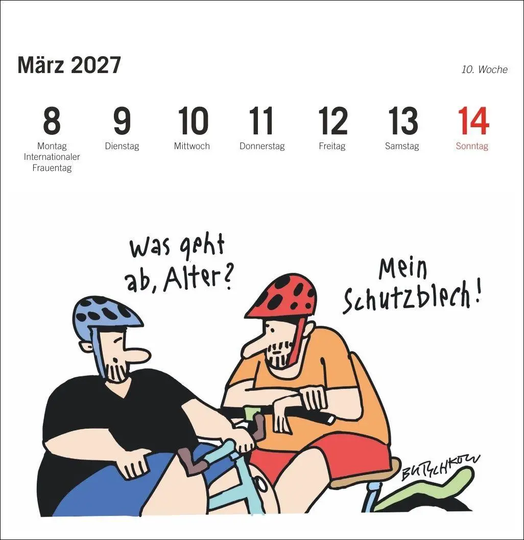 Bild: 9783756418527 | Peter Butschkow: Fahrrad unser Premium-Postkartenkalender 2027 | 54 S.