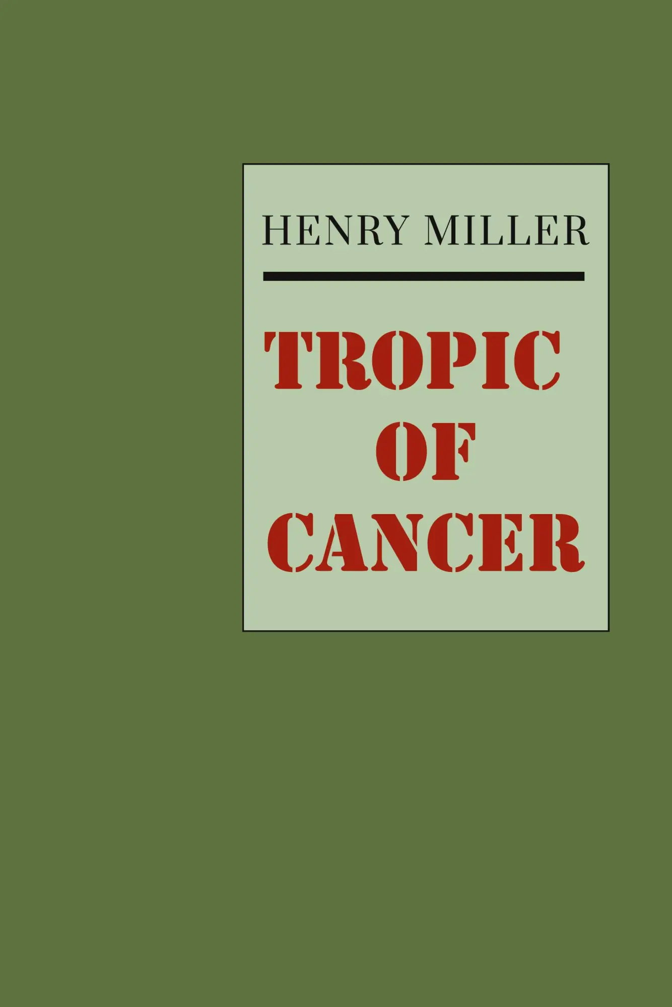 Cover: 9781614278627 | Tropic of Cancer | Henry Miller | Taschenbuch | Englisch | 2015