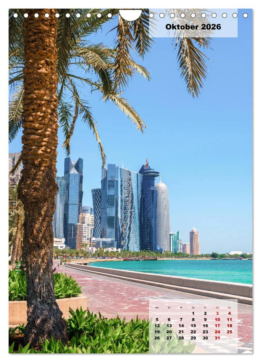 Bild: 9783516378627 | Doha Leuchtende Hauptstadt von Katar (Wandkalender 2026 DIN A4...