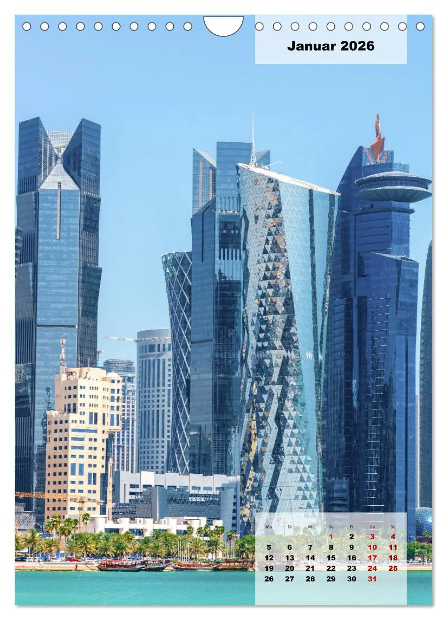 Bild: 9783516378627 | Doha Leuchtende Hauptstadt von Katar (Wandkalender 2026 DIN A4...