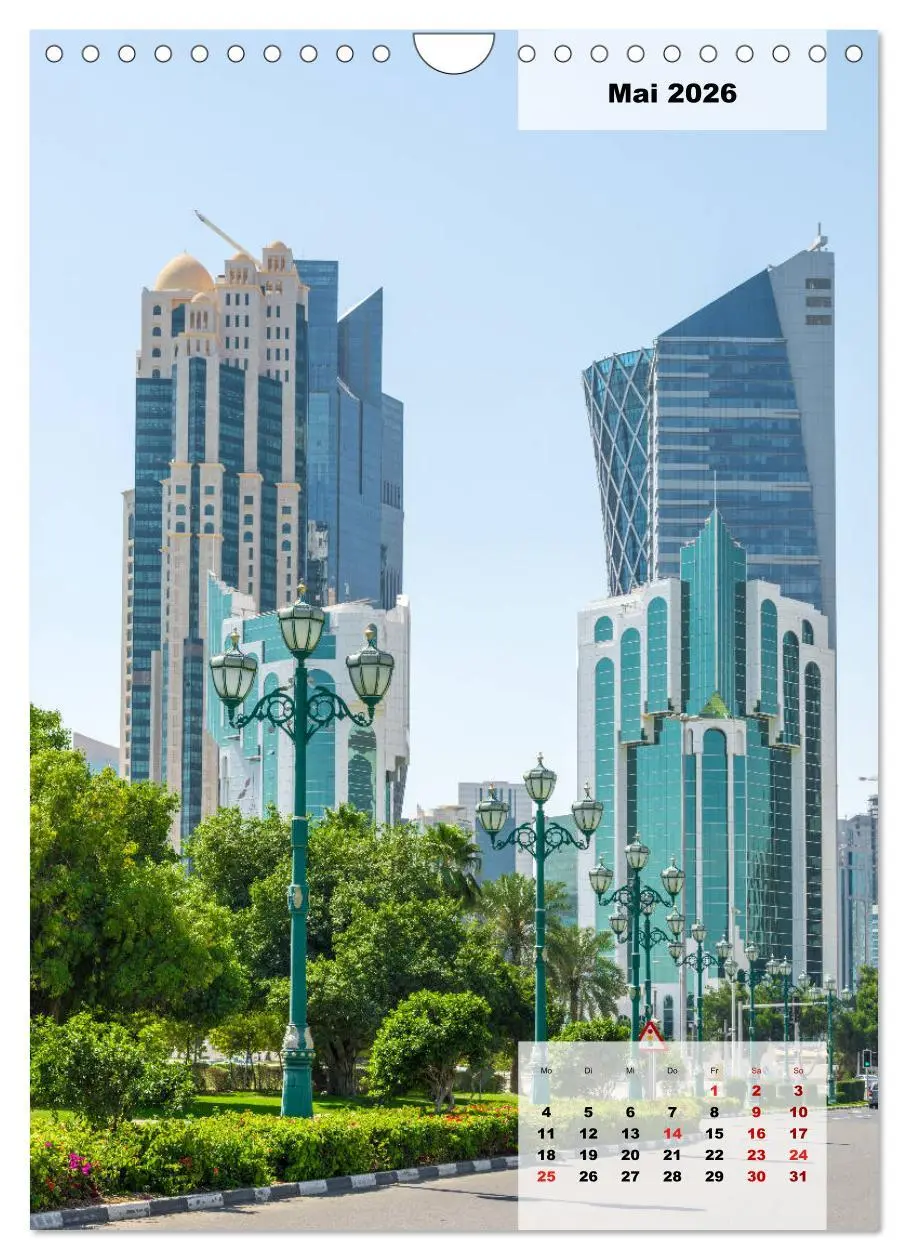 Bild: 9783516378627 | Doha Leuchtende Hauptstadt von Katar (Wandkalender 2026 DIN A4...
