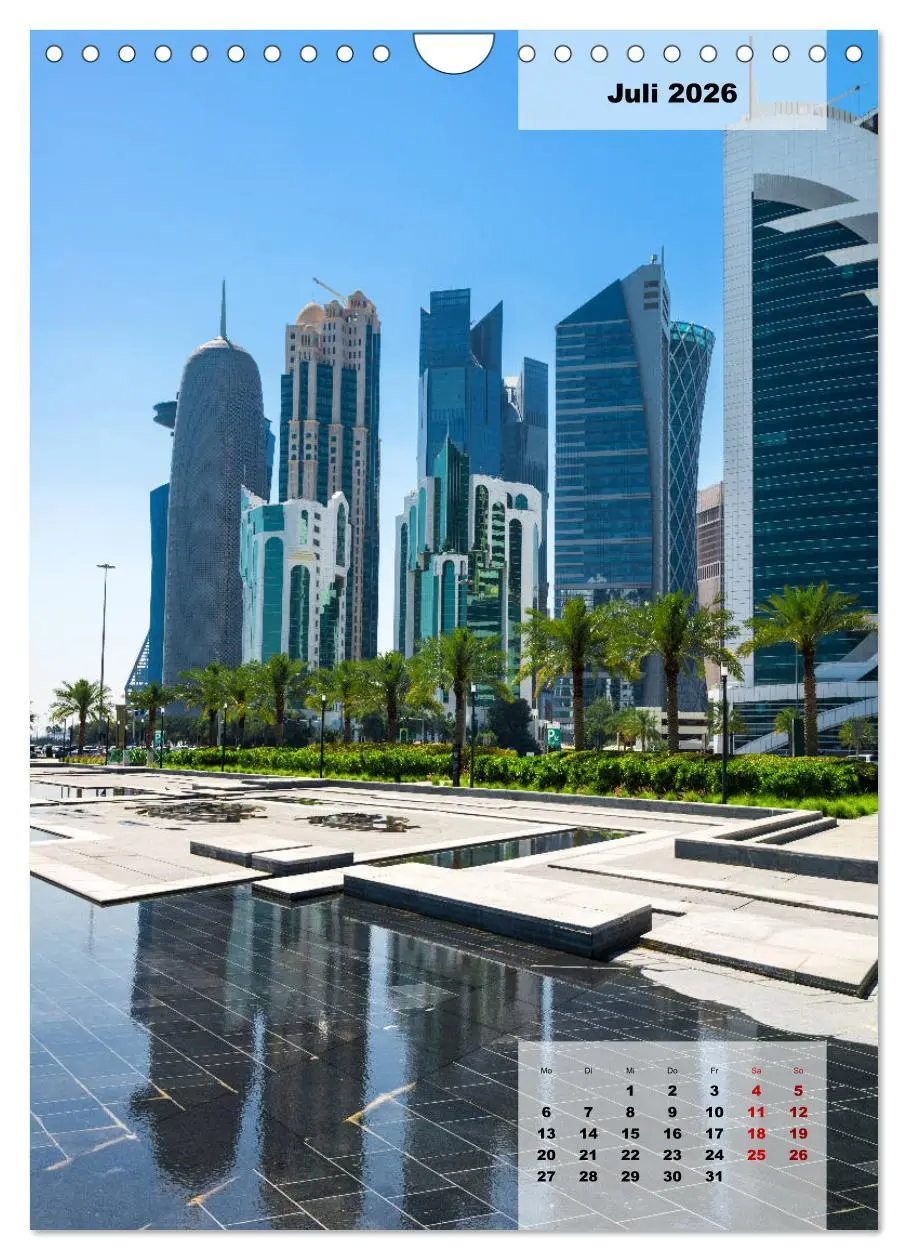 Bild: 9783516378627 | Doha Leuchtende Hauptstadt von Katar (Wandkalender 2026 DIN A4...