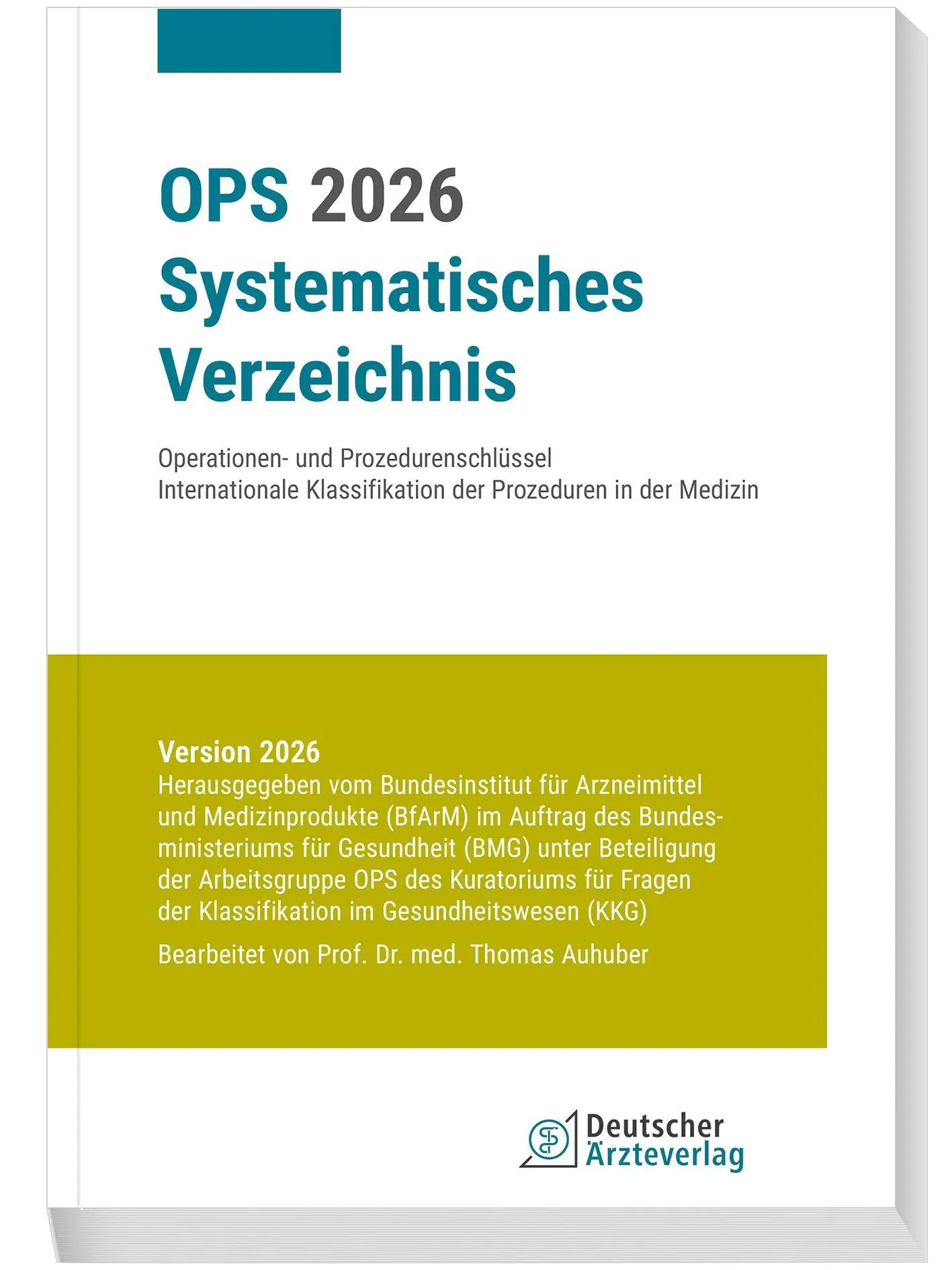 Cover: 9783769138627 | OPS 2026 Systematisches Verzeichnis | Taschenbuch | 912 S. | Deutsch