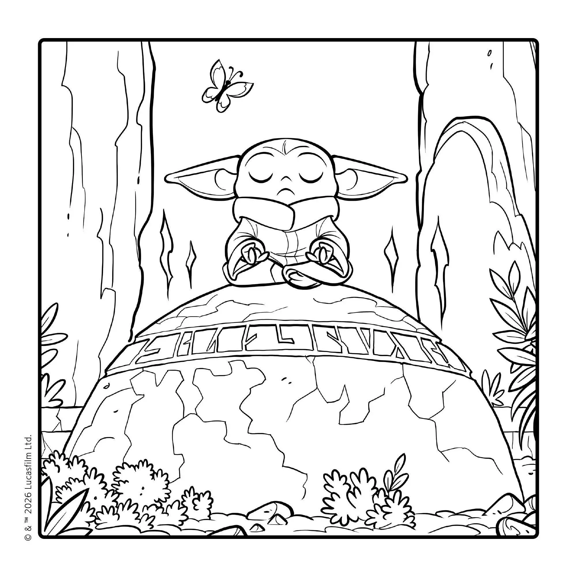 Bild: 9783833248627 | Star Wars The Mandalorian: Cozy Coloring - Das entspannende Malbuch