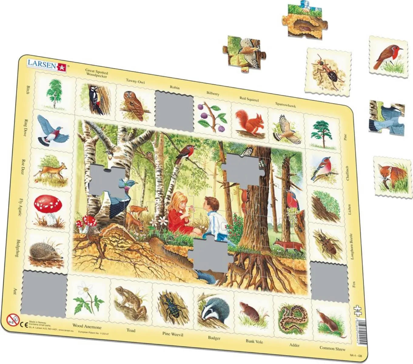 Cover: 7023852108727 | Puzzle - Im Wald | Puzzle | 2019 | Larsen | EAN 7023852108727