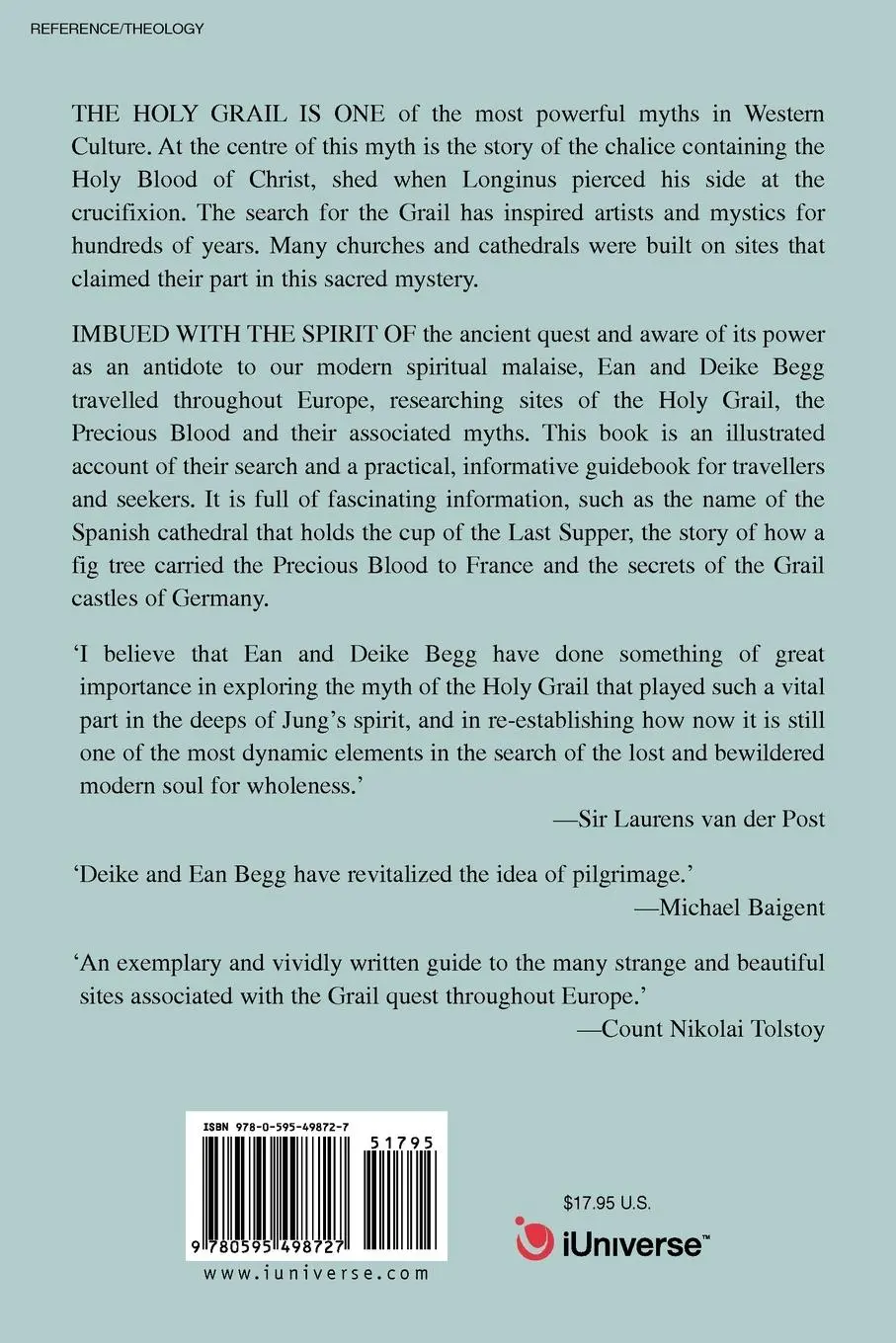 Rückseite: 9780595498727 | In Search of the Holy Grail and the Precious Blood | Deike Begg | Buch