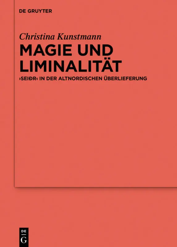 Cover: 9783110678727 | Magie und Liminalität | 'seiðr' in der altnordischen Überlieferung | X