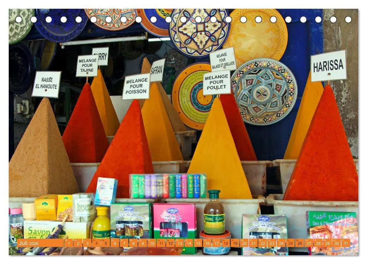 Bild: 9783457898727 | Marokkos Farben (Tischkalender 2026 DIN A5 quer), CALVENDO...