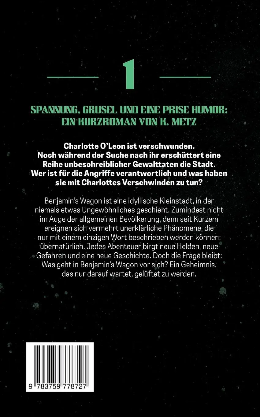 Rückseite: 9783759778727 | Benjamin's Wagon | Stille Wasser | K. Metz | Taschenbuch | 148 S.
