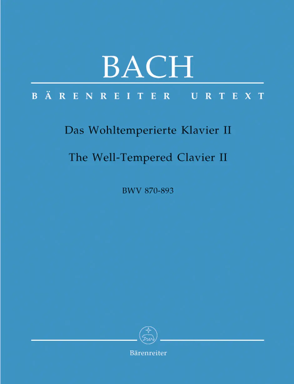 Cover: 9790006498727 | Das Wohltemperierte Klavier II BWV 870-893 | Bärenreiter Urtext | Bach