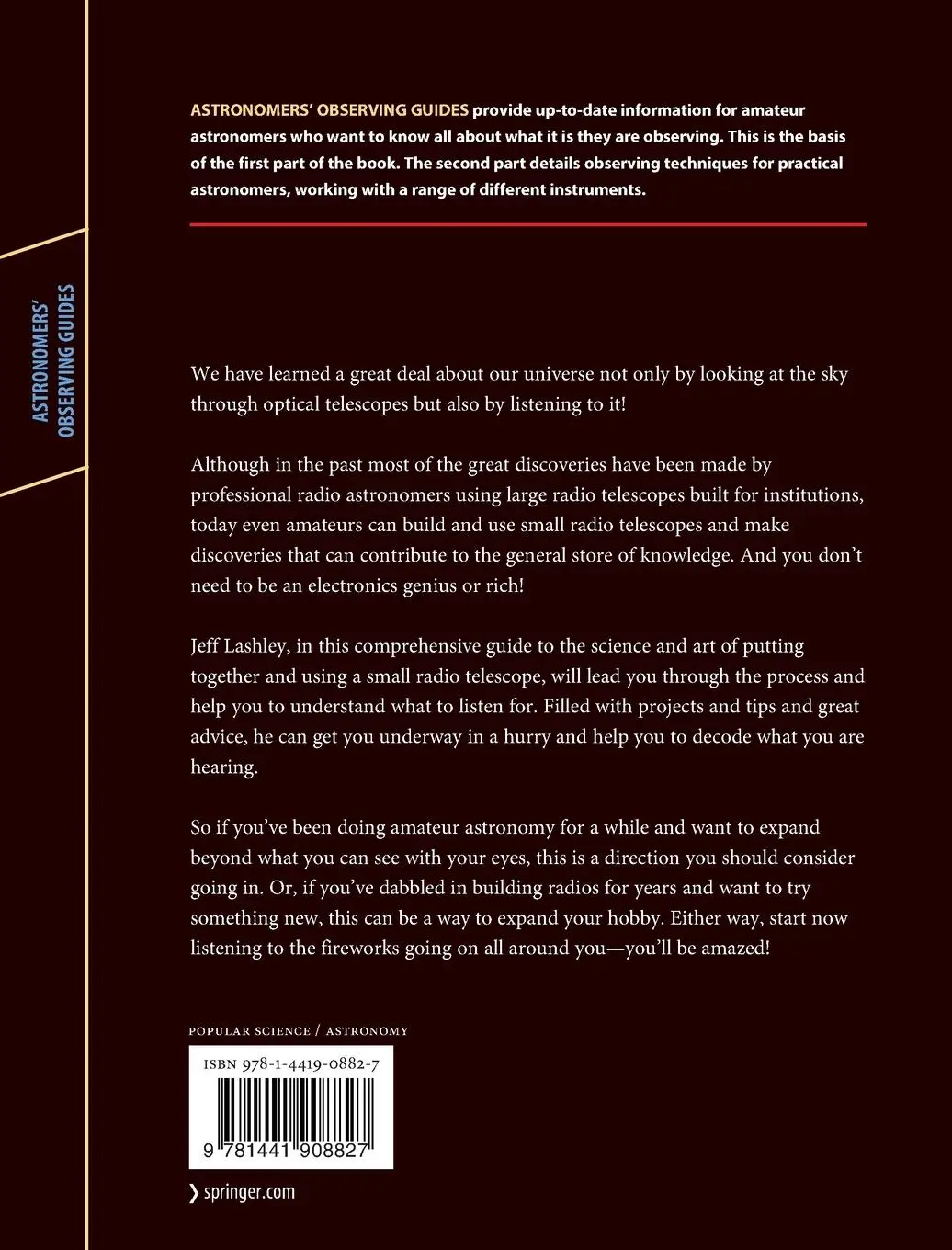 Rückseite: 9781441908827 | The Radio Sky and How to Observe It | Jeff Lashley | Taschenbuch | xv
