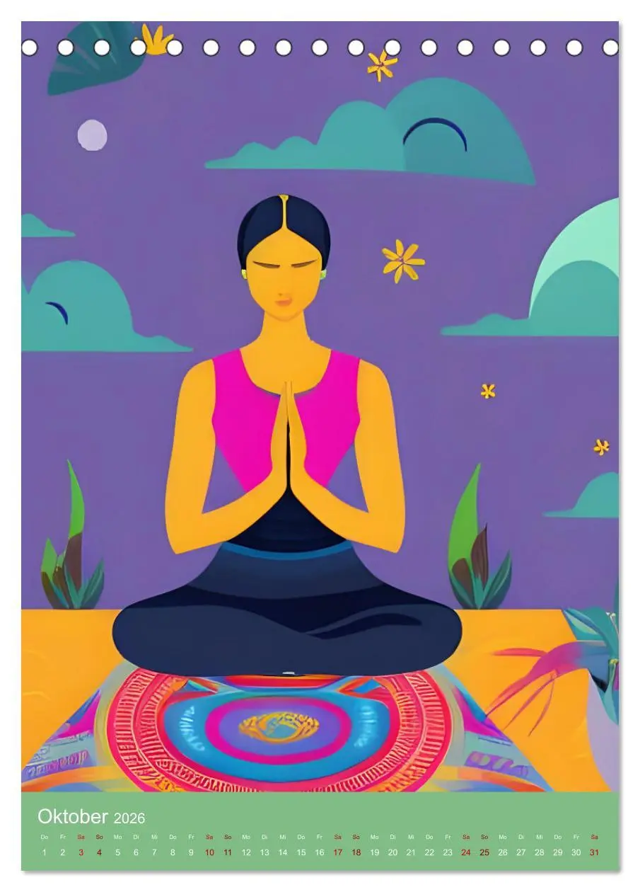 Bild: 9783516598827 | Meditation verbindet (Tischkalender 2026 DIN A5 hoch), CALVENDO...