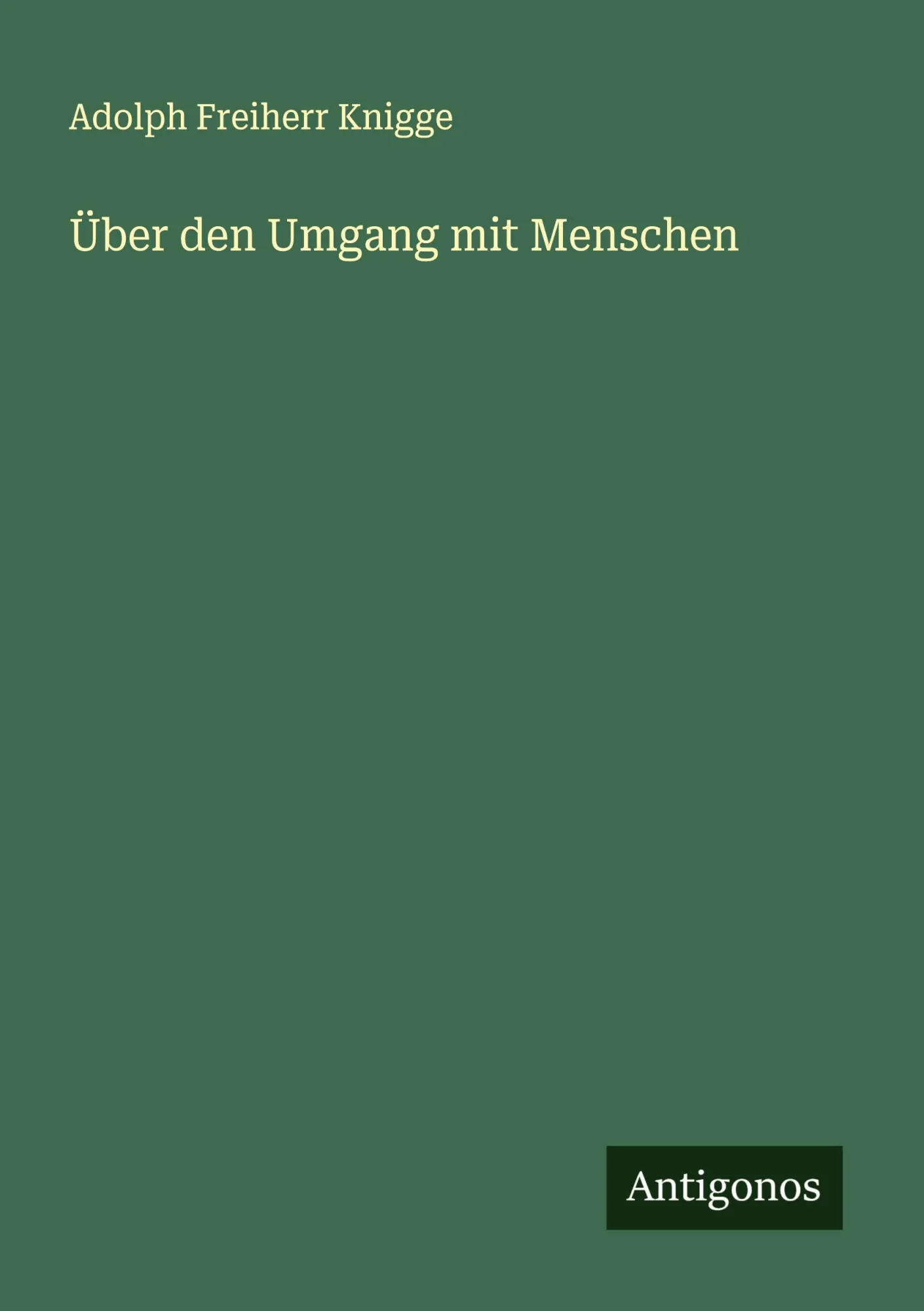 Über den Umgang mit Menschen