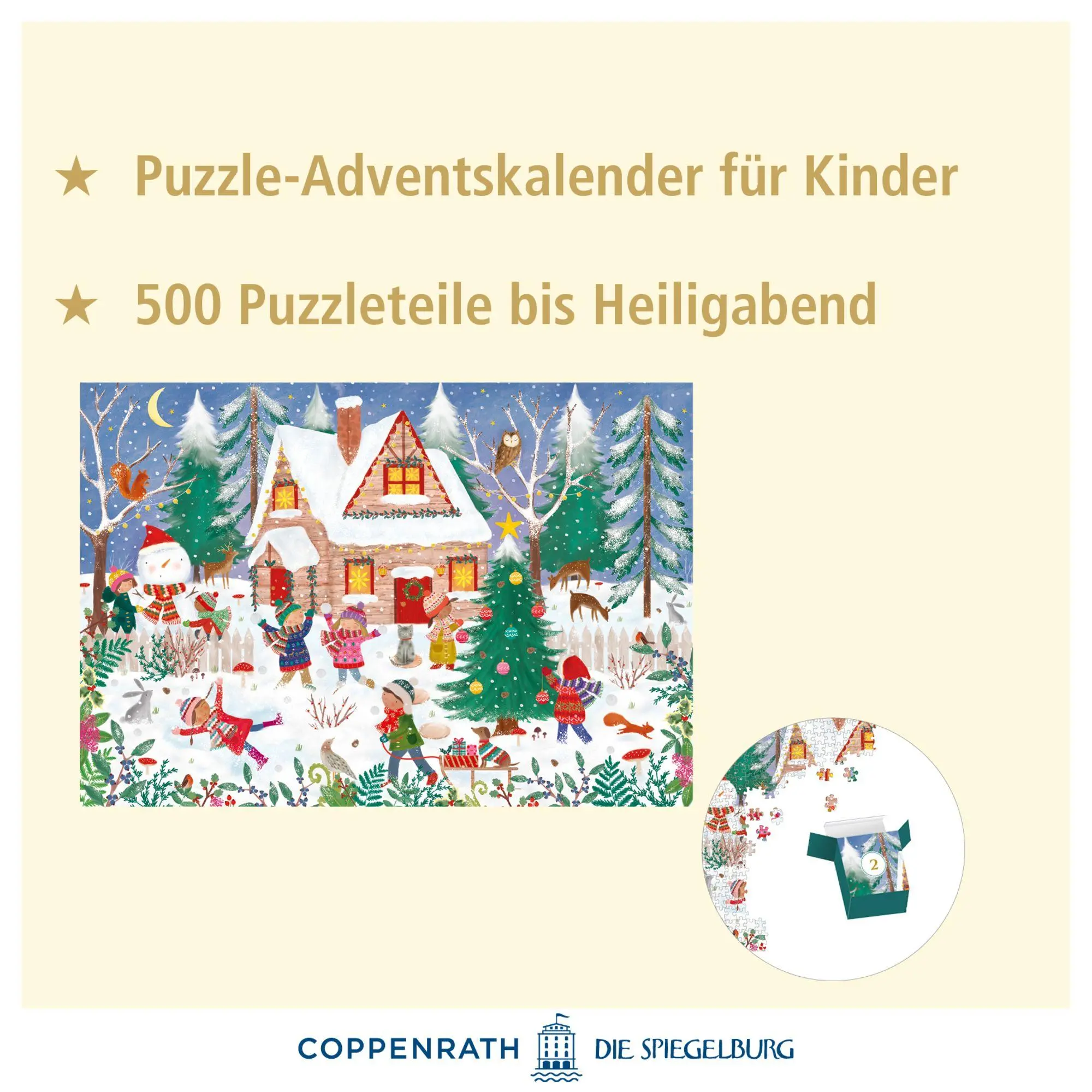 Bild: 4050003958927 | Puzzle-Adventskalender - Fröhliche Winterzeit | Kalender | 1 S.