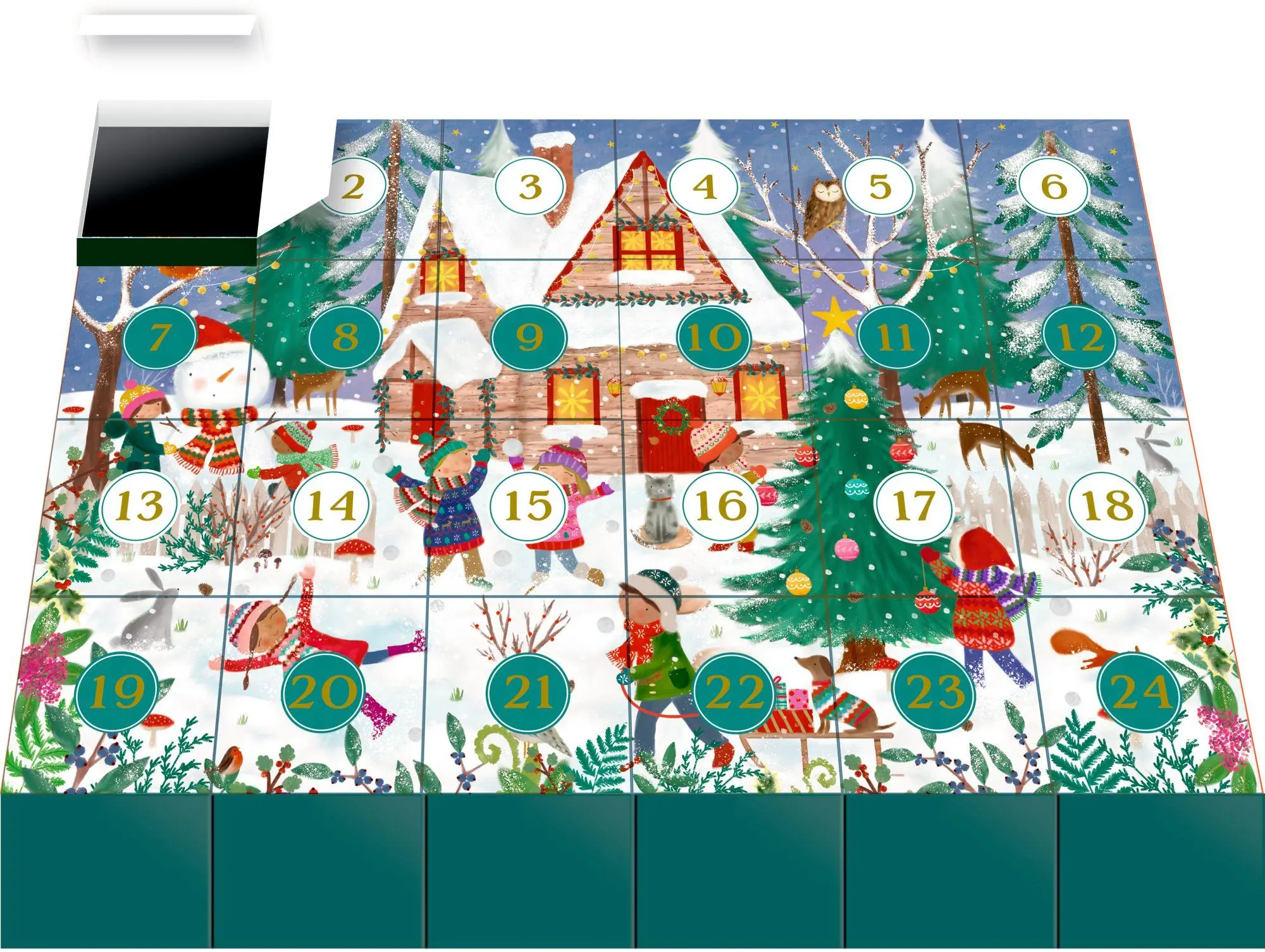 Bild: 4050003958927 | Puzzle-Adventskalender - Fröhliche Winterzeit | Kalender | 1 S.
