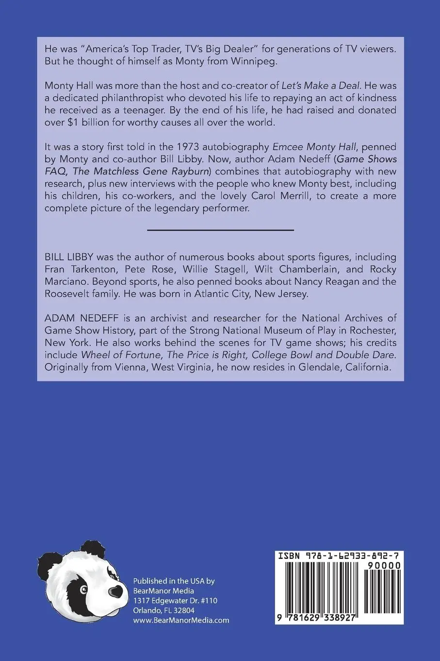 Rückseite: 9781629338927 | Monty Hall - TV's Big Dealer | Monty Hall (u. a.) | Taschenbuch | 2022
