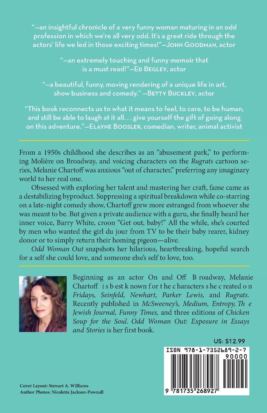 Rückseite: 9781735268927 | Odd Woman Out | Exposure in Essays and Stories | Melanie Chartoff