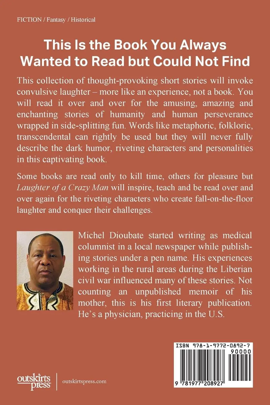 Rückseite: 9781977208927 | Laughter of a Crazy Man | Michel Dioubate | Taschenbuch | Englisch