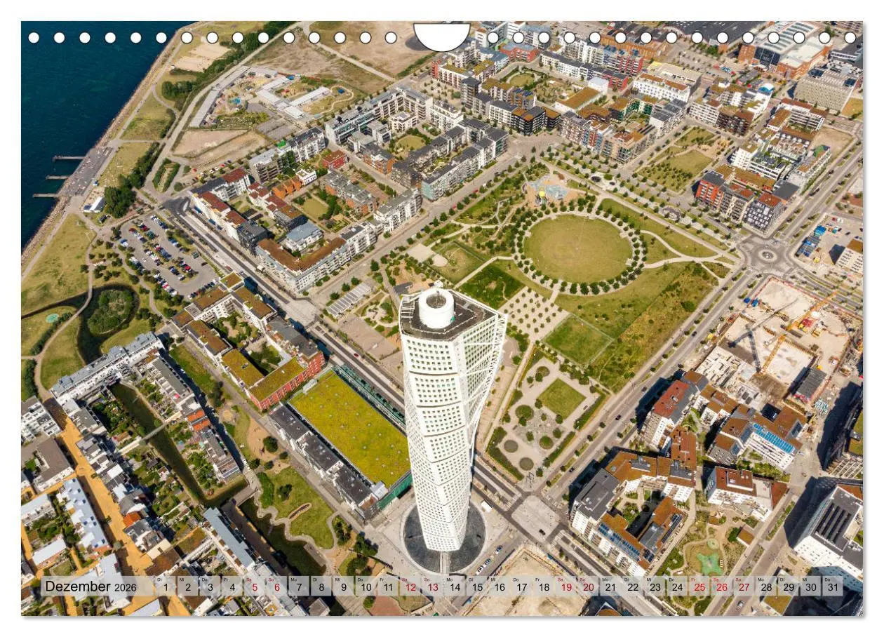 Bild: 9783457708927 | Malmö von oben (Wandkalender 2026 DIN A4 quer), CALVENDO...