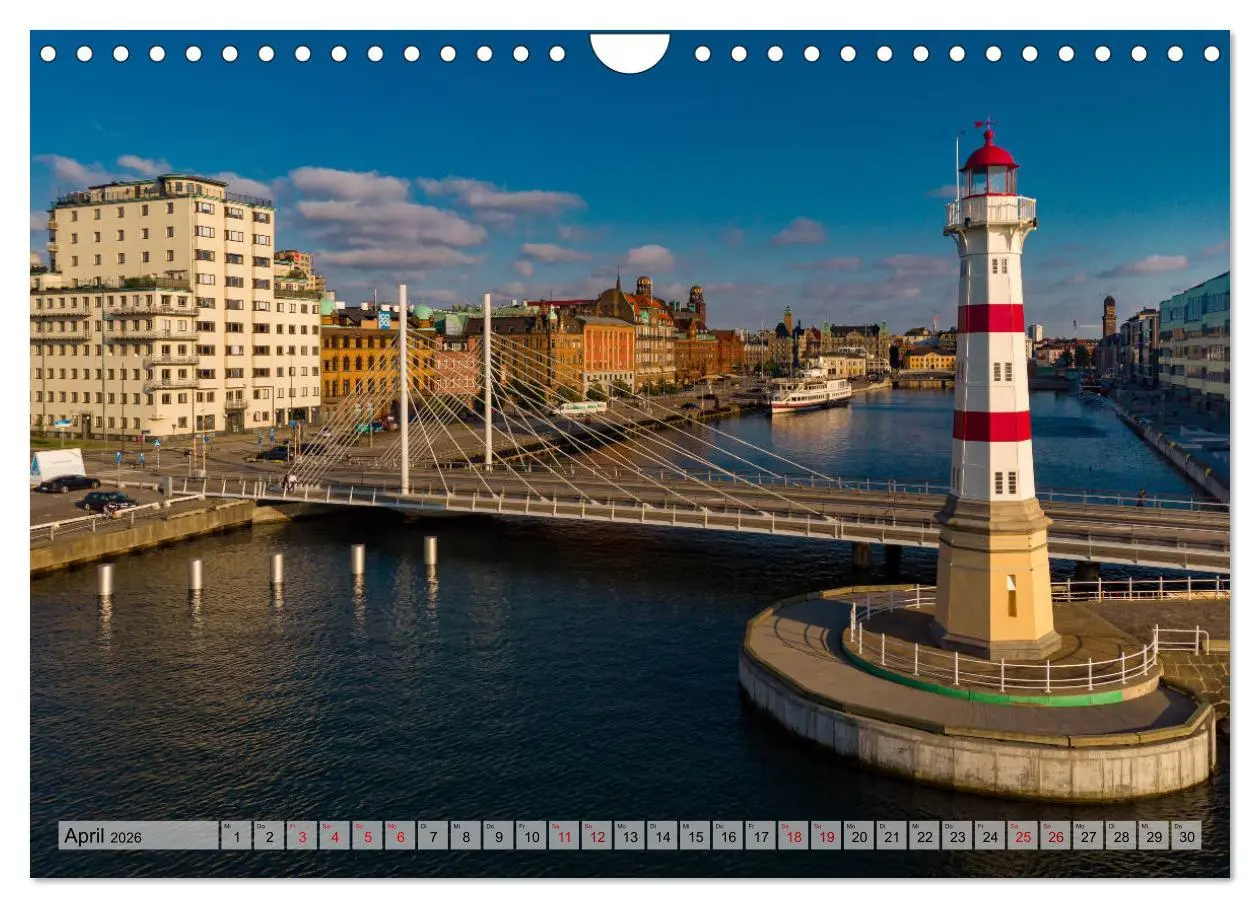 Bild: 9783457708927 | Malmö von oben (Wandkalender 2026 DIN A4 quer), CALVENDO...