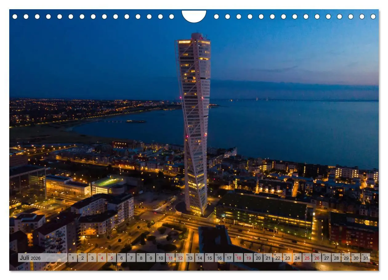 Bild: 9783457708927 | Malmö von oben (Wandkalender 2026 DIN A4 quer), CALVENDO...