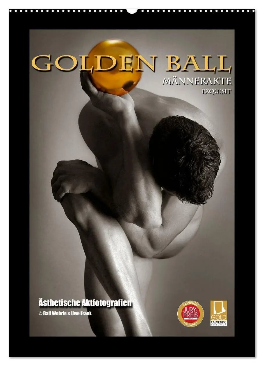 Cover: 9783516348927 | Golden Ball Männerakte exquisit (Wandkalender 2026 DIN A2 hoch),...